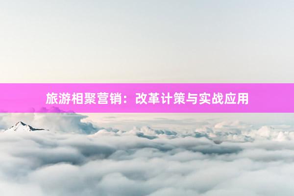 旅游相聚营销：改革计策与实战应用